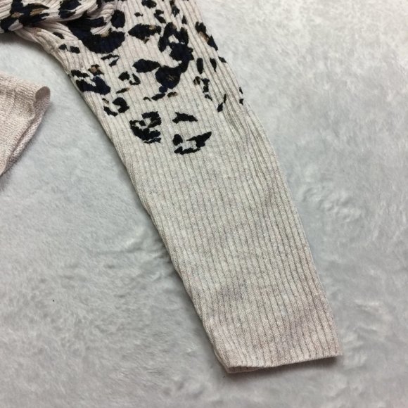 Nic + Zoe Long Cardigan Sweater 1X/2X Women Plus Gray Animal Print Linen Blend - Picture 9 of 14